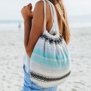Sand Cloud Mint Baja Drawstring Bag